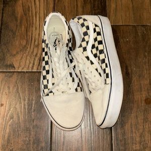 checkered vans size 10.5